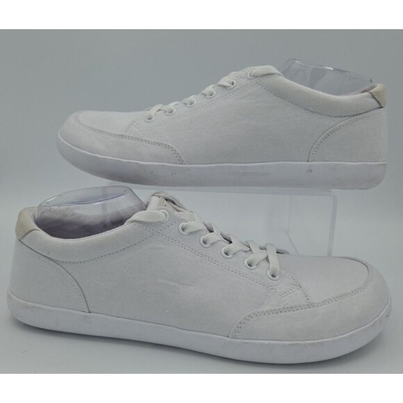 Splay Freestyle 2.0 Men 12 White Barefoot Canvas Shoes Sneakers Minimalist EUC main image 2